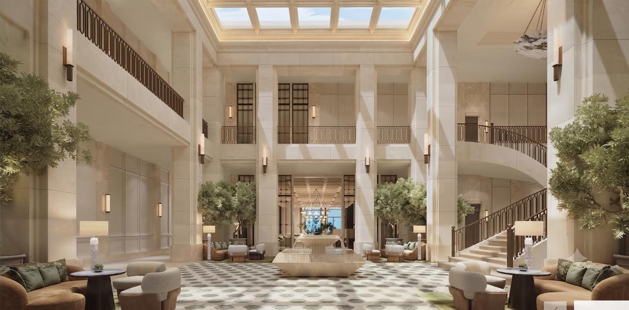 Lodha Hopefarm Whitefield grand arrival lobby atrium — illustrative concept
