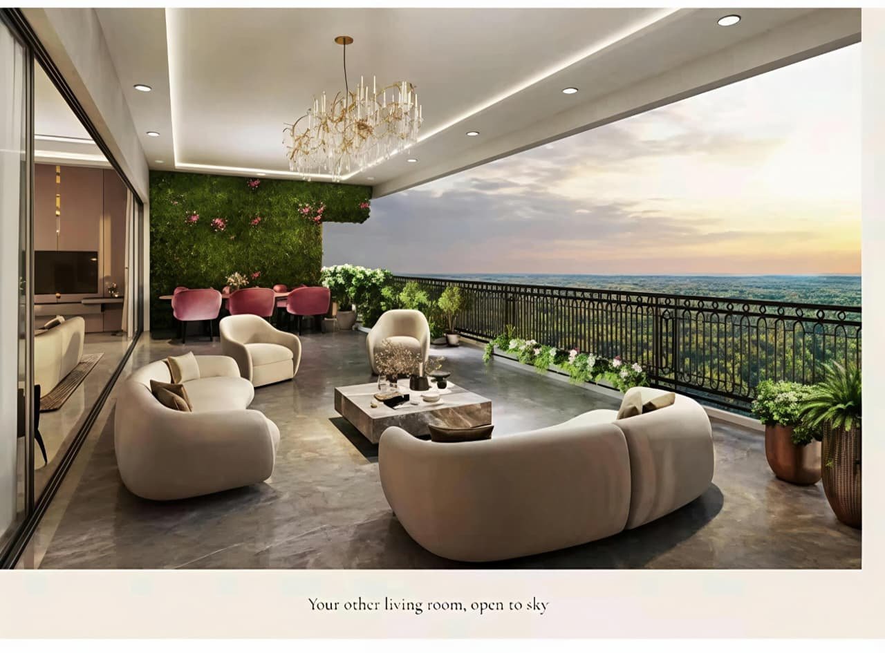 Lodha Hopefarm Whitefield elevated sky deck — illustrative concept